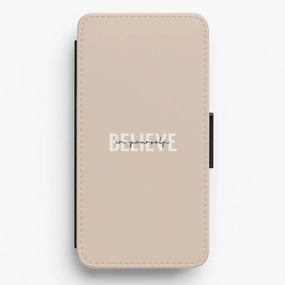 Matte Pattern Layer Believe In Yourself - Positivity Flip / Wallet Phone Case