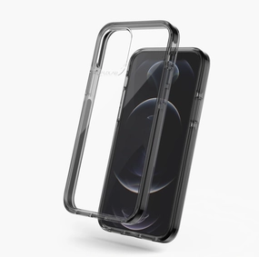 Mobile Shield Screen Protection Elite Black Clear for iPhone 12 Case TAFFYCA Series