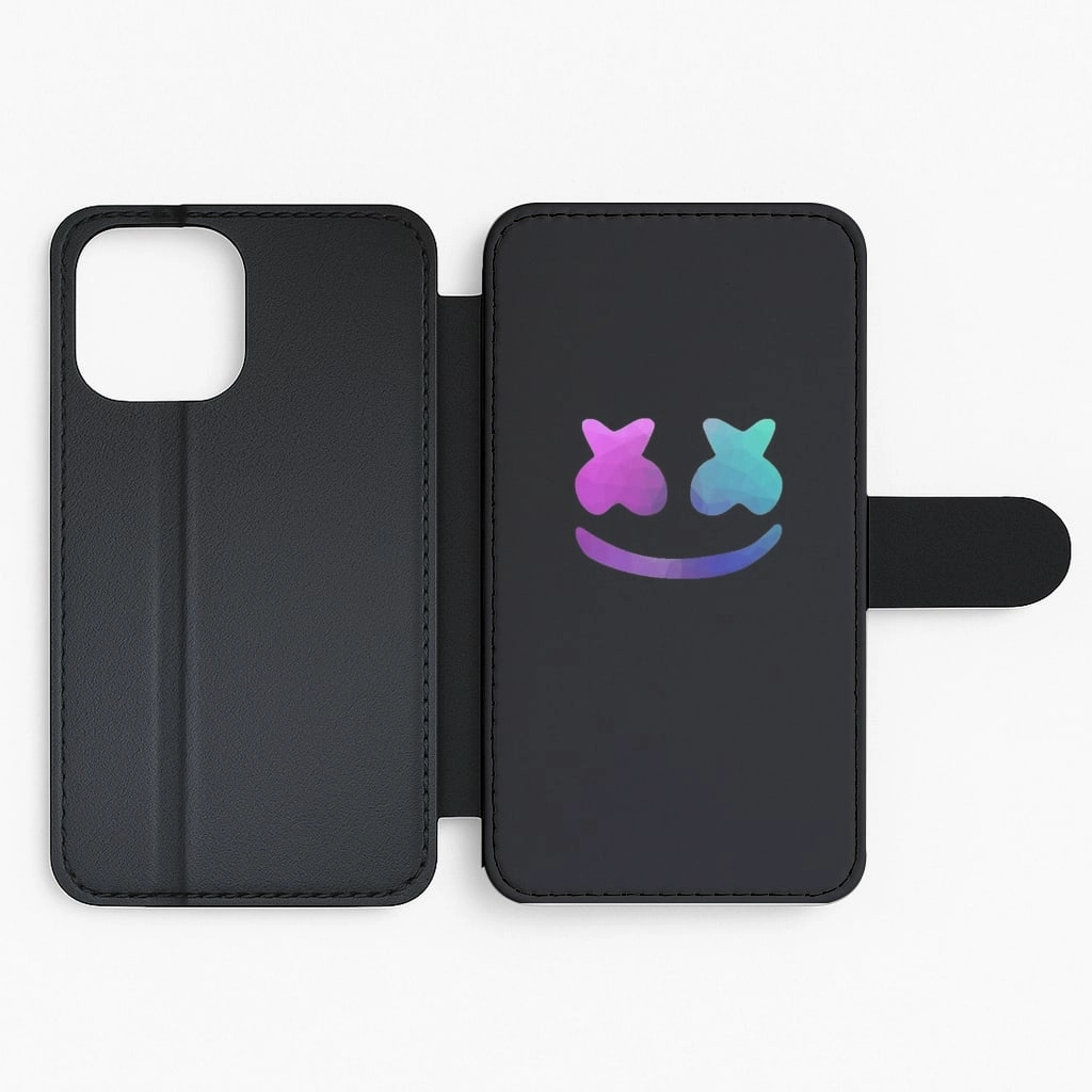 Black White Helmet DJ Flip / Wallet Phone Case Phone Accessory