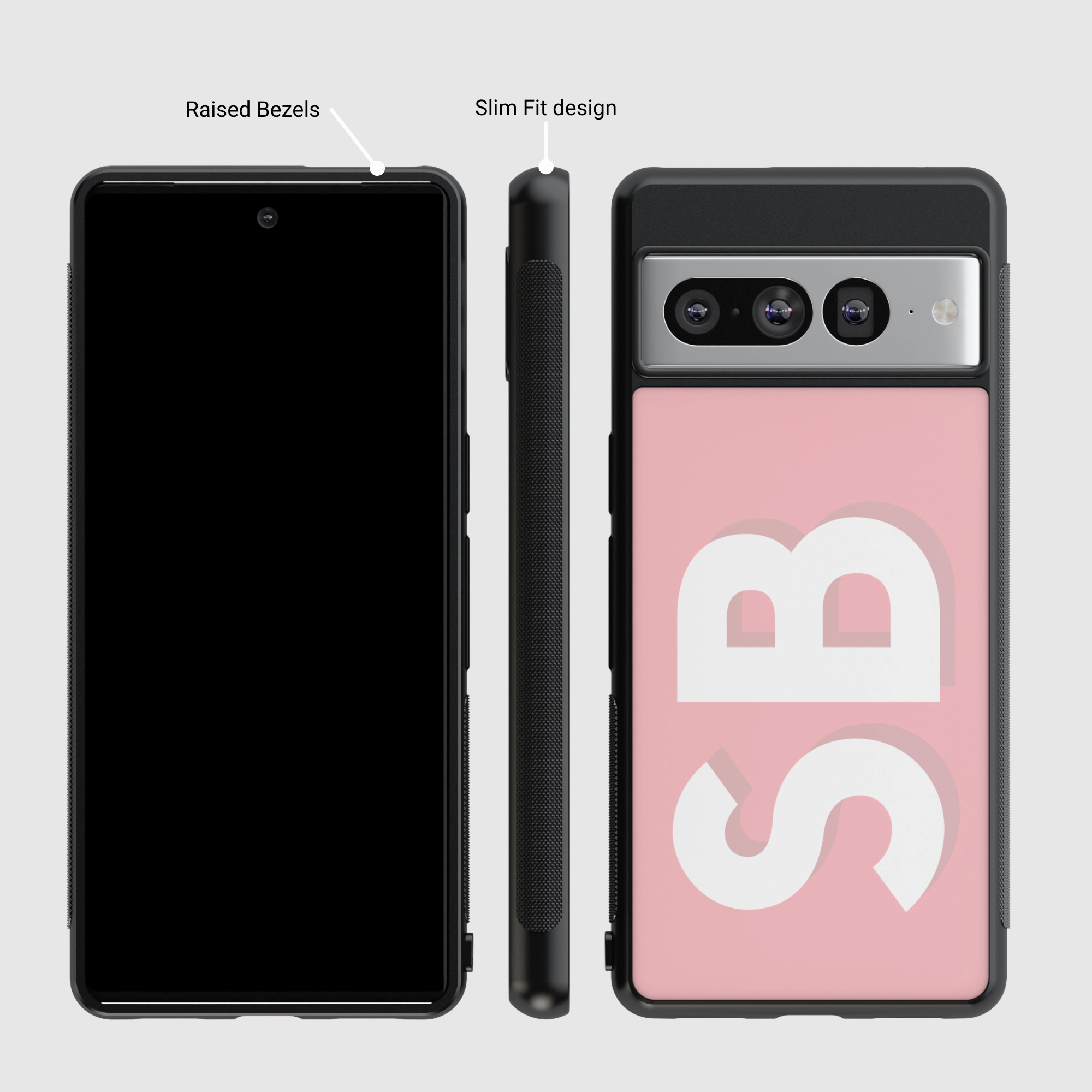 Blush Monogram Non slip grip Colorful Design