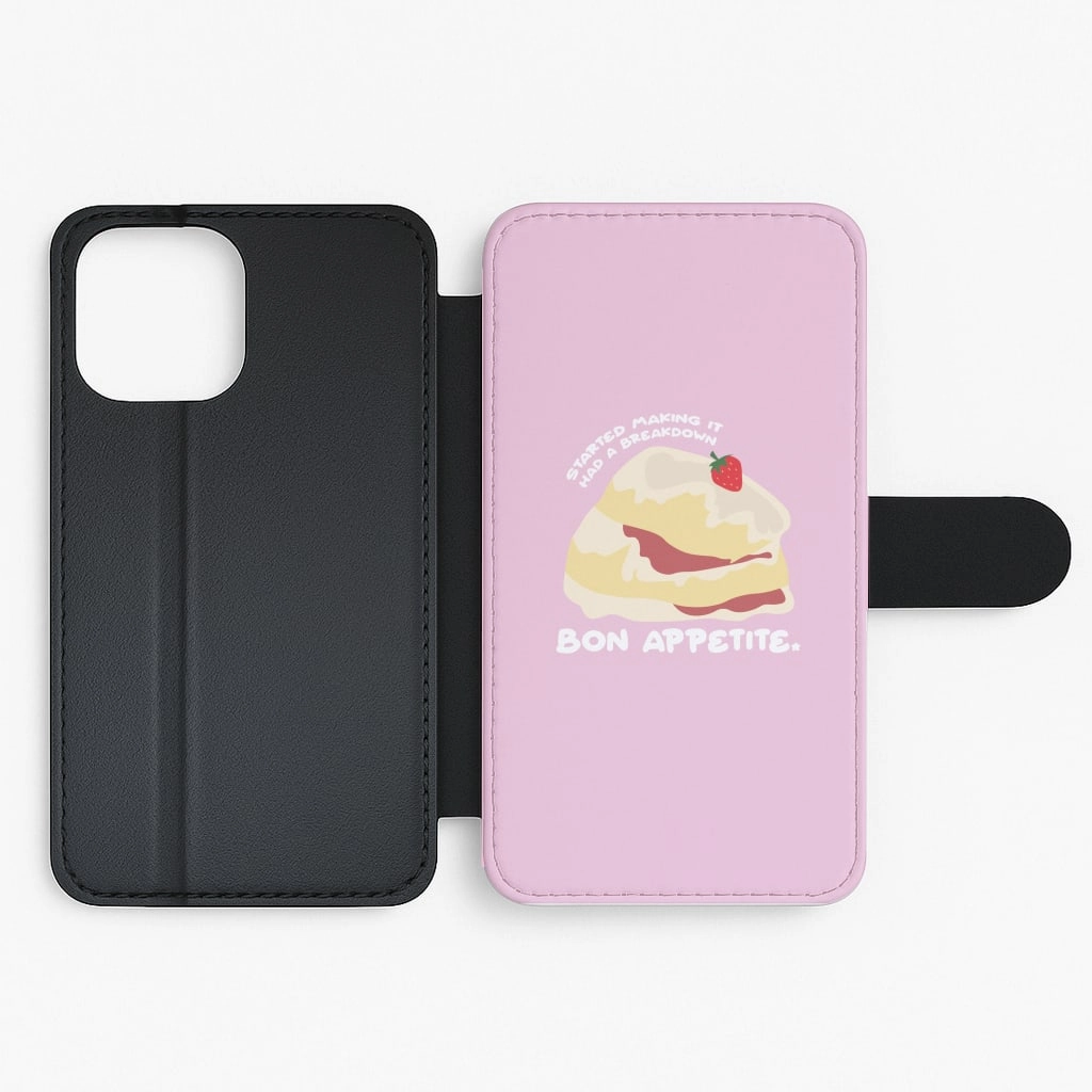 Smooth Texture Bon Appetite - British Pop Culture Flip / Wallet Phone Case