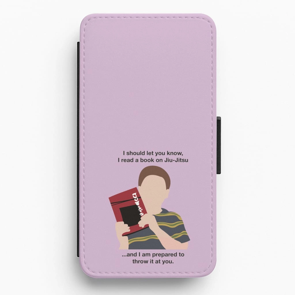 Book On Jiu-Jitsu - Sheldon Flip / Wallet Phone Case Rugged Design Style Minimal Detail Texture