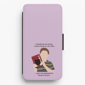 Book On Jiu-Jitsu - Sheldon Flip / Wallet Phone Case Rugged Design Style Minimal Detail Texture