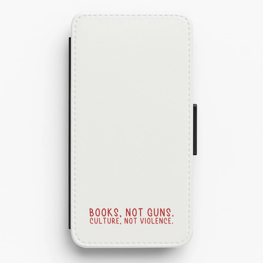 Books, Not Guns - TV Quotes Flip / Wallet Phone Case Protective Edge
