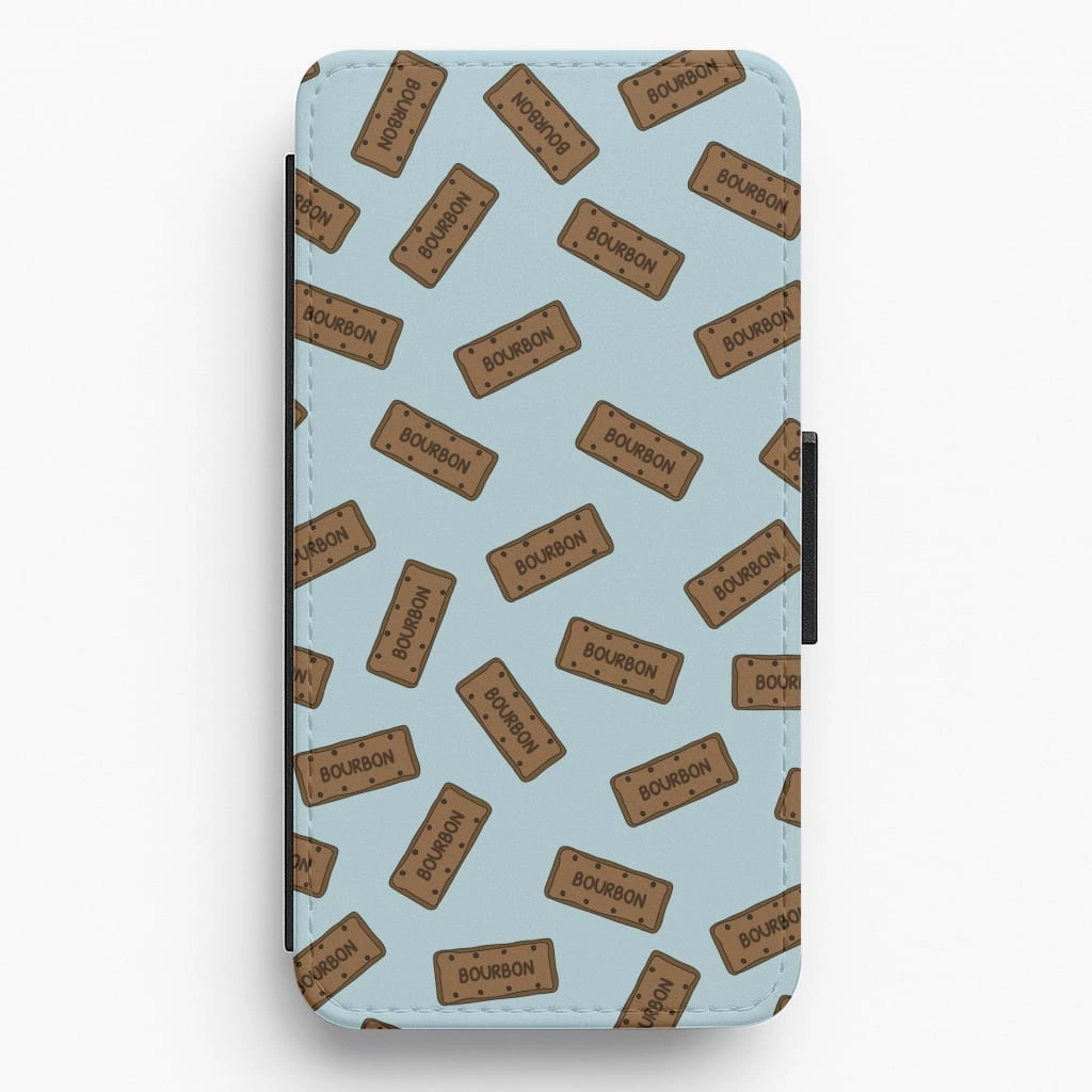 Bourbons - Biscuits Patterns Flip / Wallet Phone Case Trendy Pattern Soft Cushion