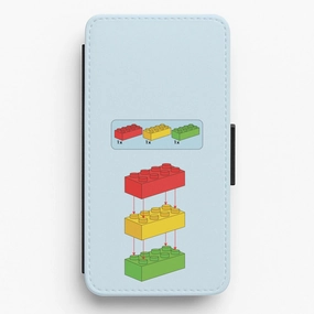 Daily Grip Bricks Instruction Set Flip / Wallet Phone Case