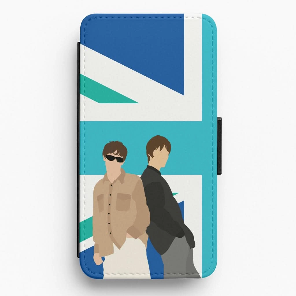 dust protection Classic Grip British Flag Band Members Flip / Wallet Phone Case