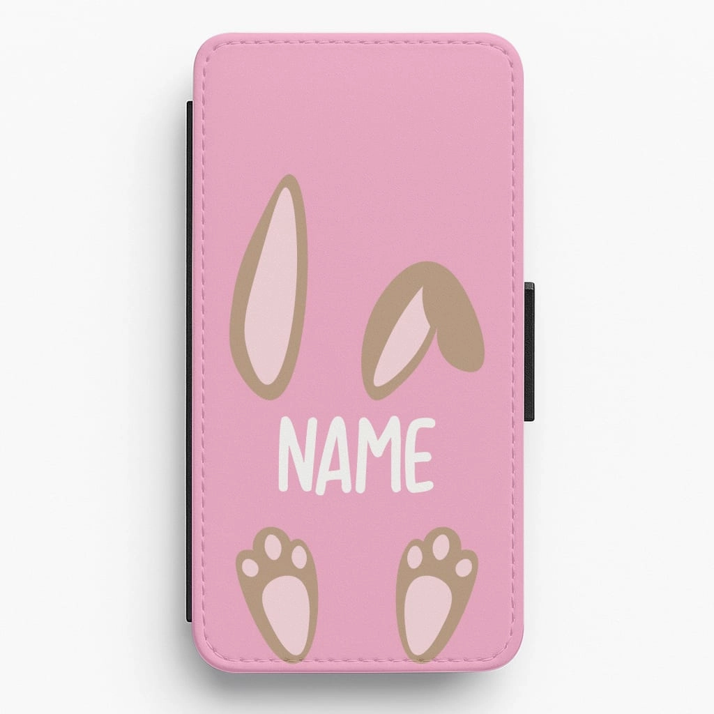 Premium Shield Brown Bunny Personalised Flip / Wallet Phone Case