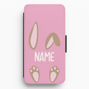 Premium Shield Brown Bunny Personalised Flip / Wallet Phone Case