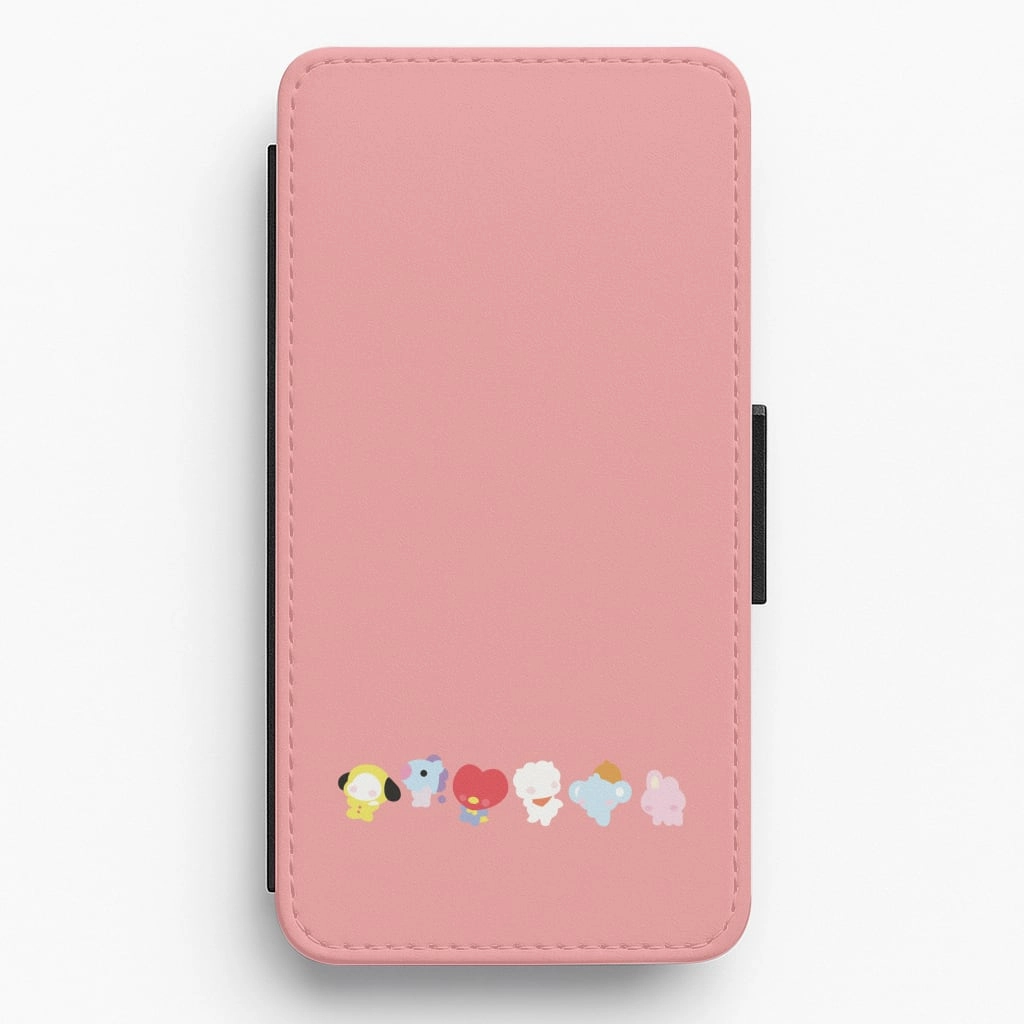 Comfort Layer Texture BT21 - K Pop Flip / Wallet Phone Case