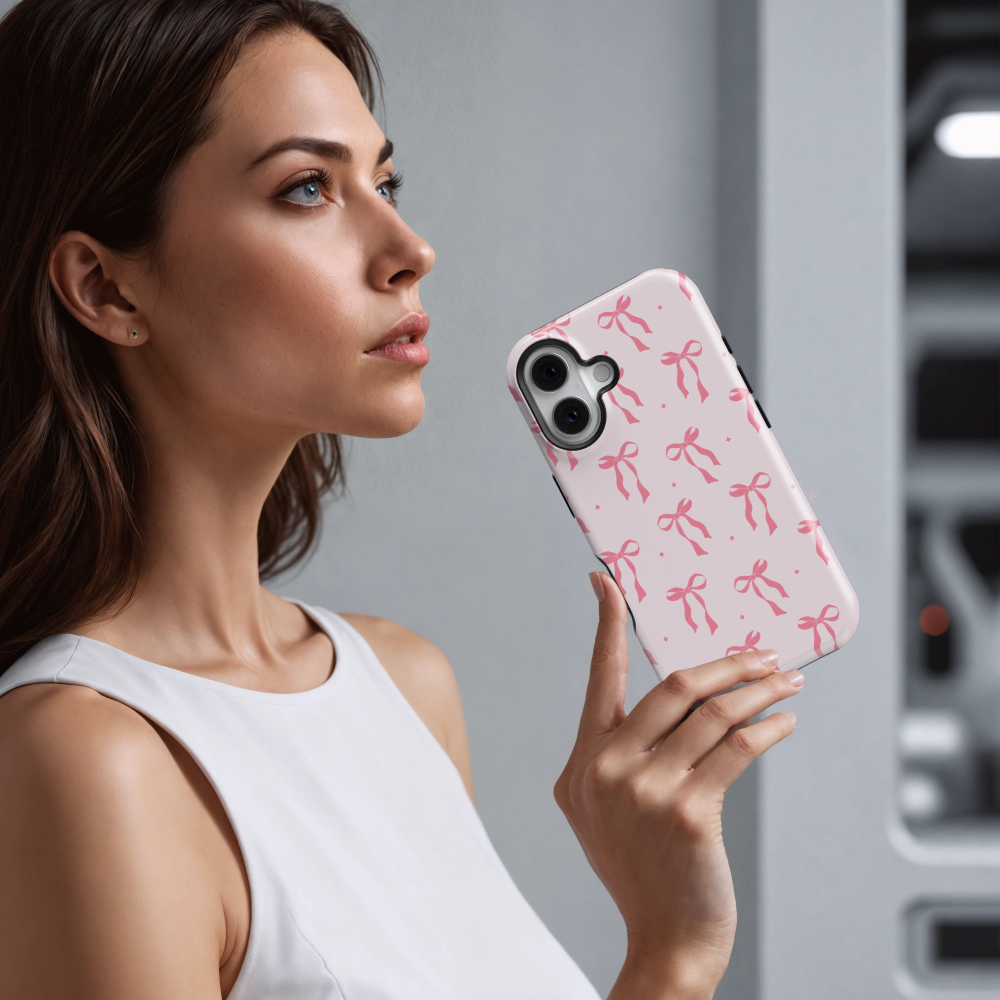 Bubblegum Bow Scratch Resistant Comfort Shield