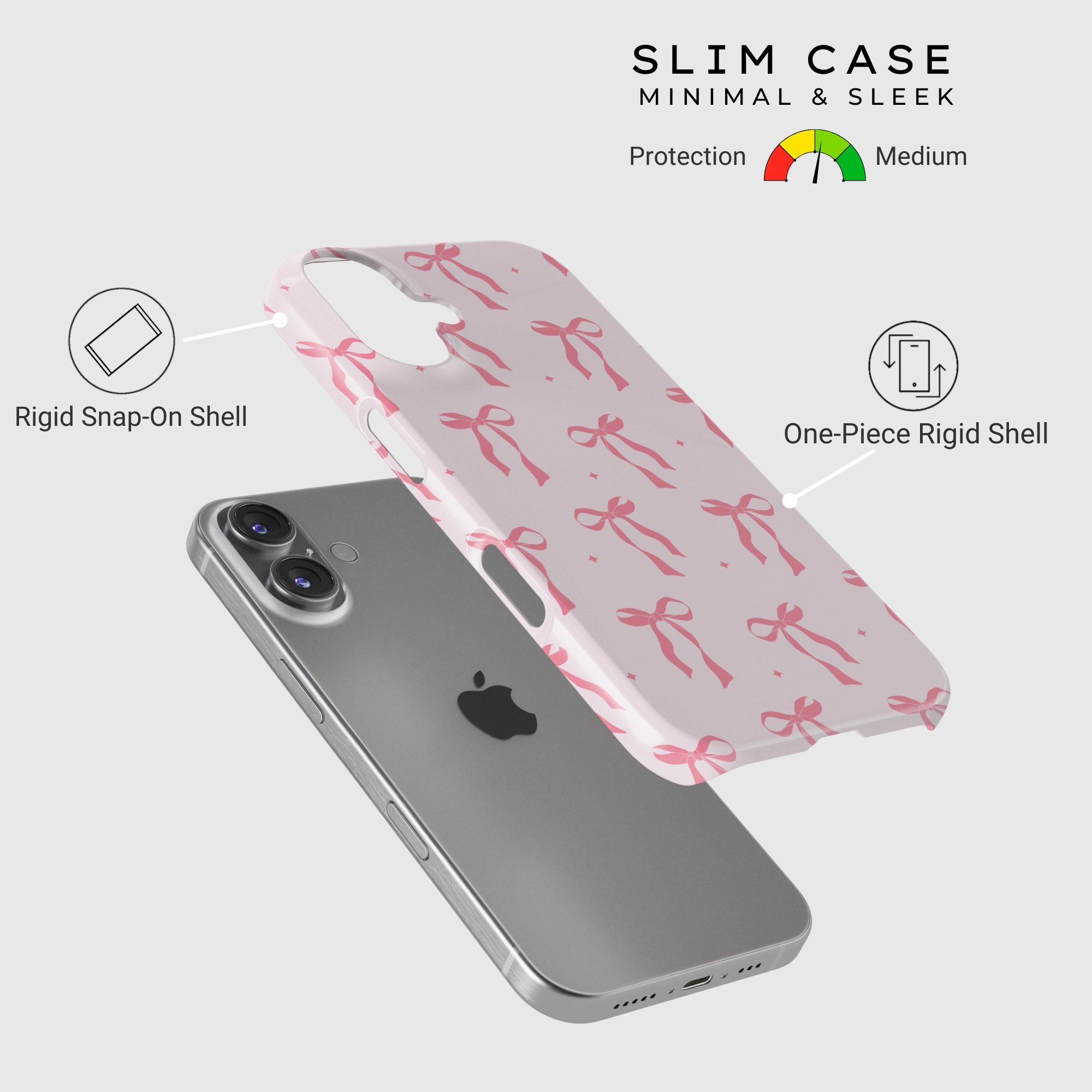 Trendy Finish Sleek Feel Bubblegum Bow