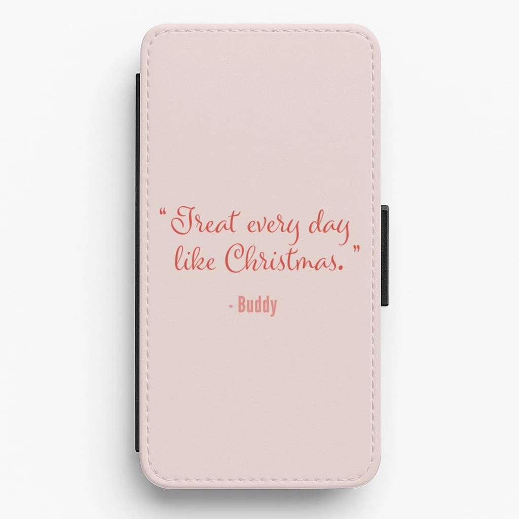 Buddy The Elf Christmas Tree - Elf Flip / Wallet Phone Case Protective Craft Light Finish