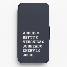 Riverdale Character Names Flip / Wallet Phone Case Matte Feel