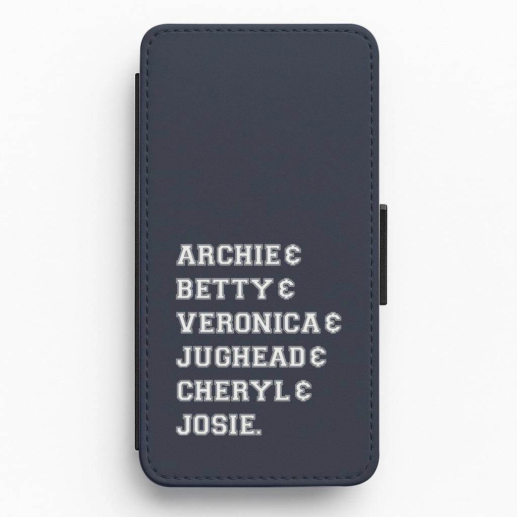 Riverdale Character Names Flip / Wallet Phone Case Matte Feel