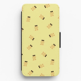 Chicks With Sunglasses Pattern Flip / Wallet Phone Case Ultra Thin