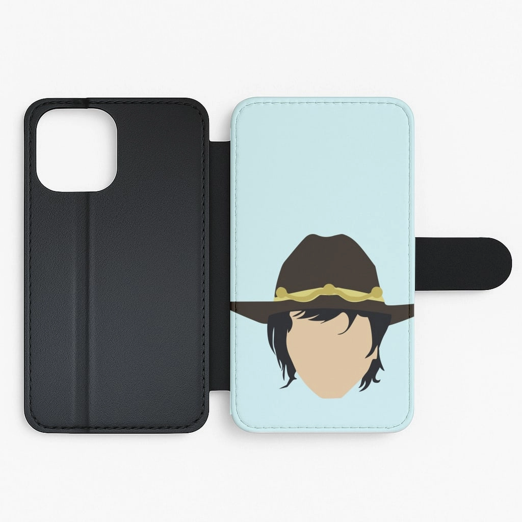 Dual Layer Compact Grip Carl Grimes - TWD Flip / Wallet Phone Case