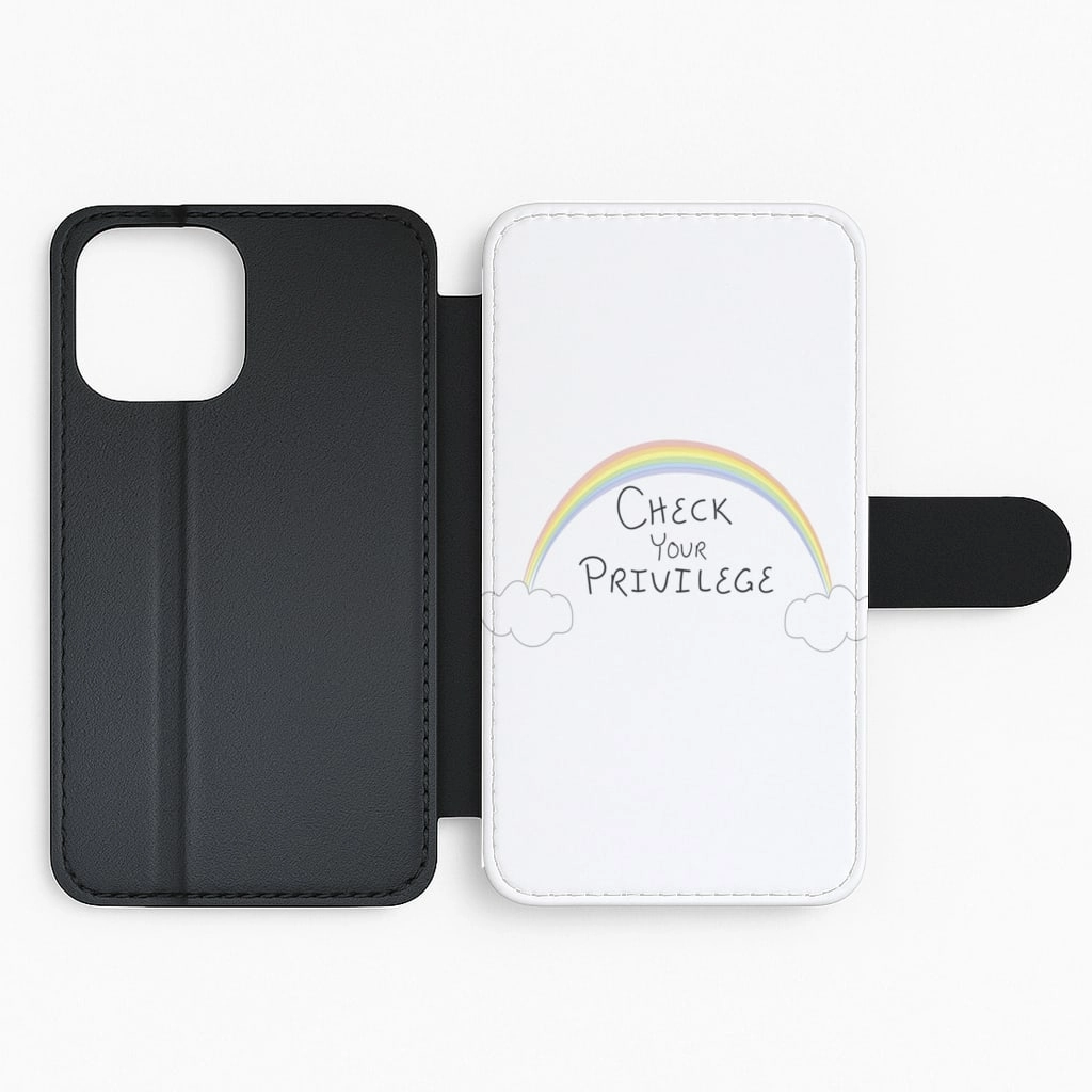 Check Your Privilege - Sex Education Flip / Wallet Phone Case Water Resistant