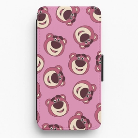 Cherry Bear Pattern Flip / Wallet Phone Case Clean Texture