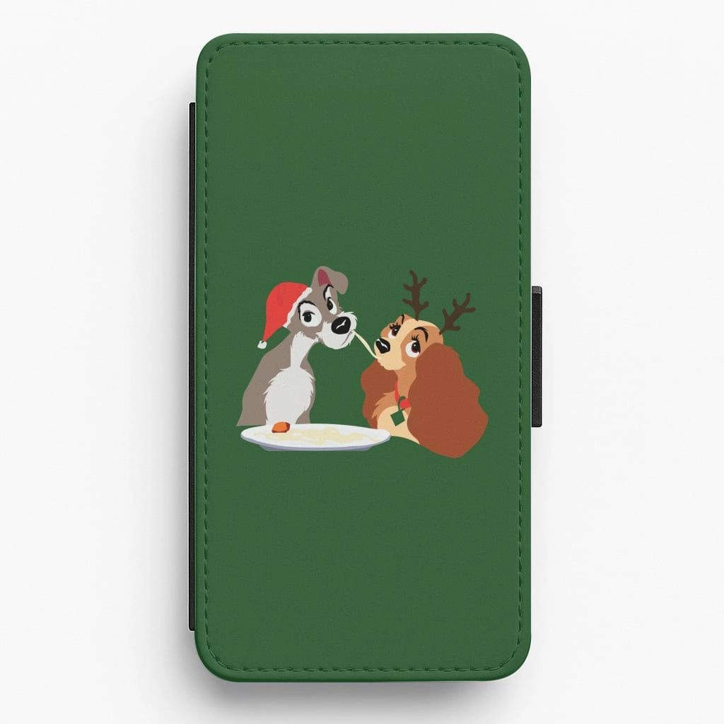 Shock Cushion Christmas Lady Flip / Wallet Phone Case