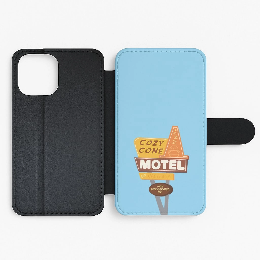 Cozy Cone Motel - Cars Flip / Wallet Phone Case Comfort Texture Finish Clear Design