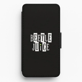 Text - Beetle Halloween Flip / Wallet Phone Case Minimal Texture Layer