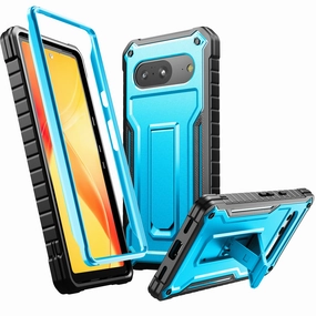 ExoGuard for Google Pixel 8 Series Case, Built in Kickstand Rubber Shockproof Impact Resistance Protective Cover Phone Case with Google Pixel 8/Google Pixel 8 Pro Hybrid Grip Smooth Shield