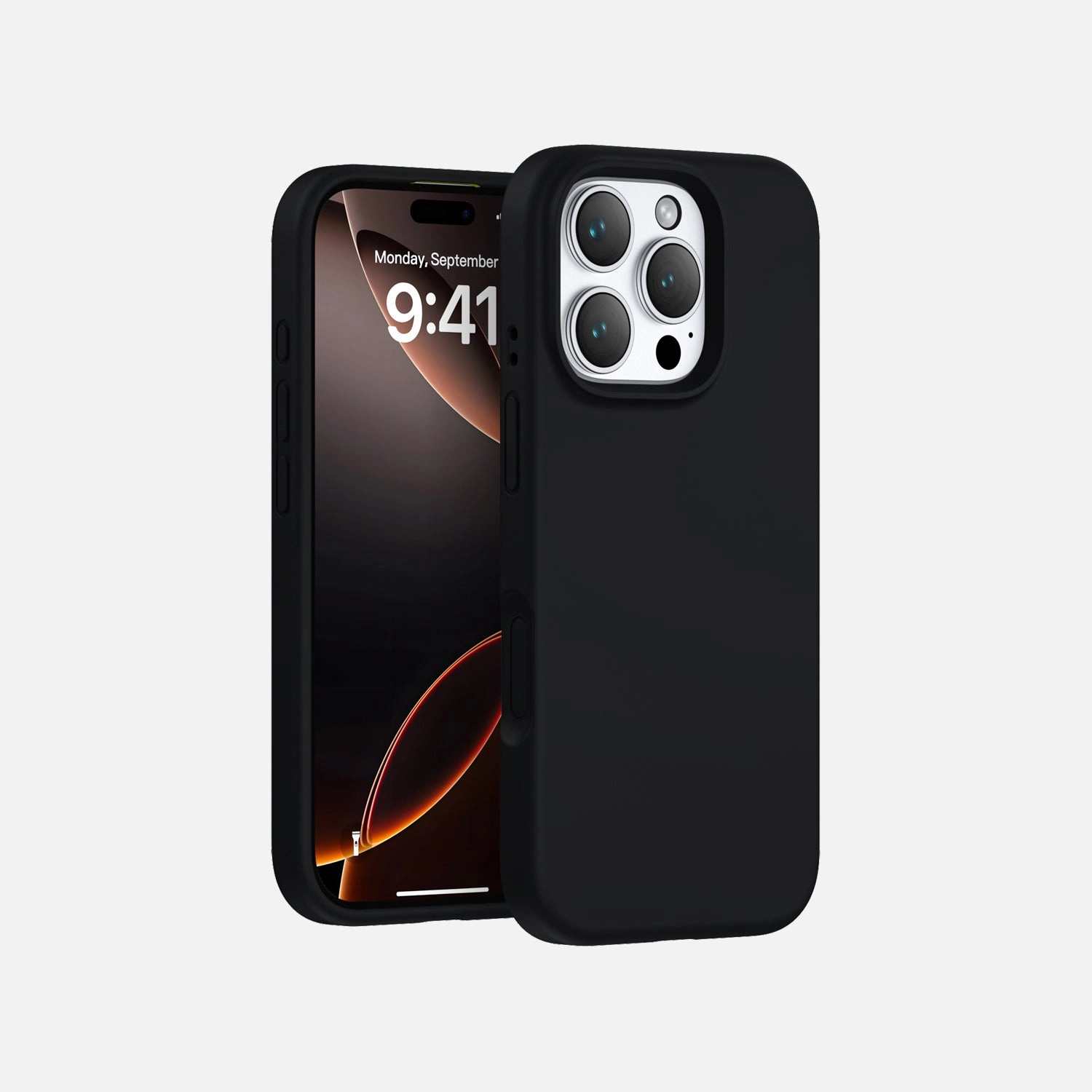 Impact Resistant Minimal Pattern Texture iPhone 16 Pro Silicone Case with Camera Control