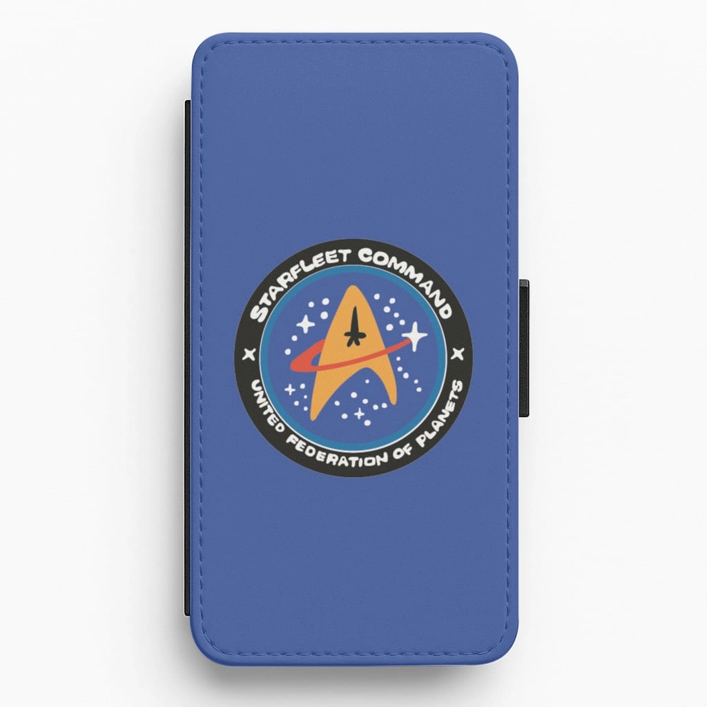 Starfleet command Flip / Wallet Phone Case Premium Edge Matte Look Design