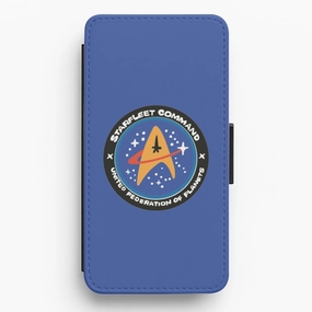 Starfleet command Flip / Wallet Phone Case Premium Edge Matte Look Design
