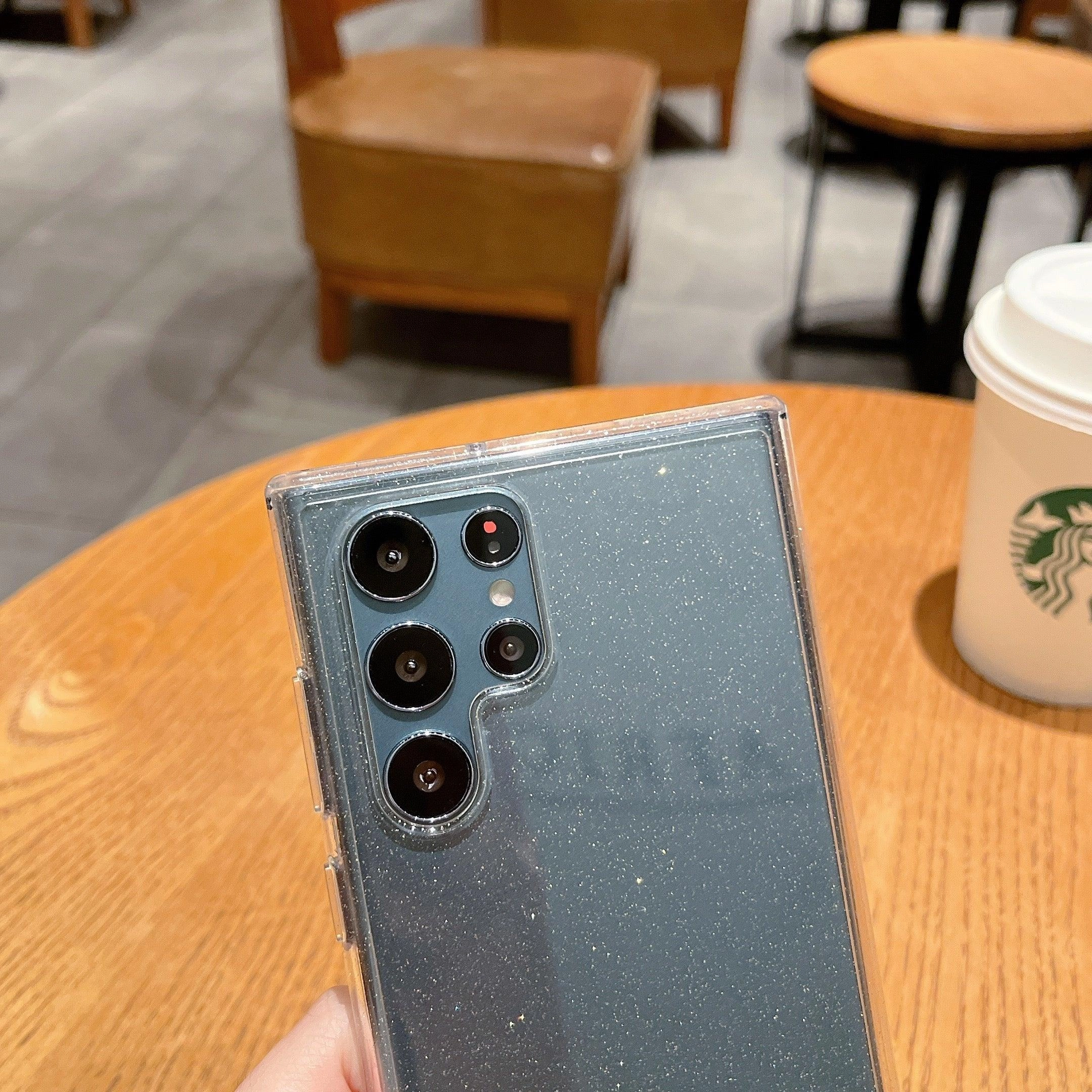 Stylish Detailing Soft Finish Clear Glitter Armor