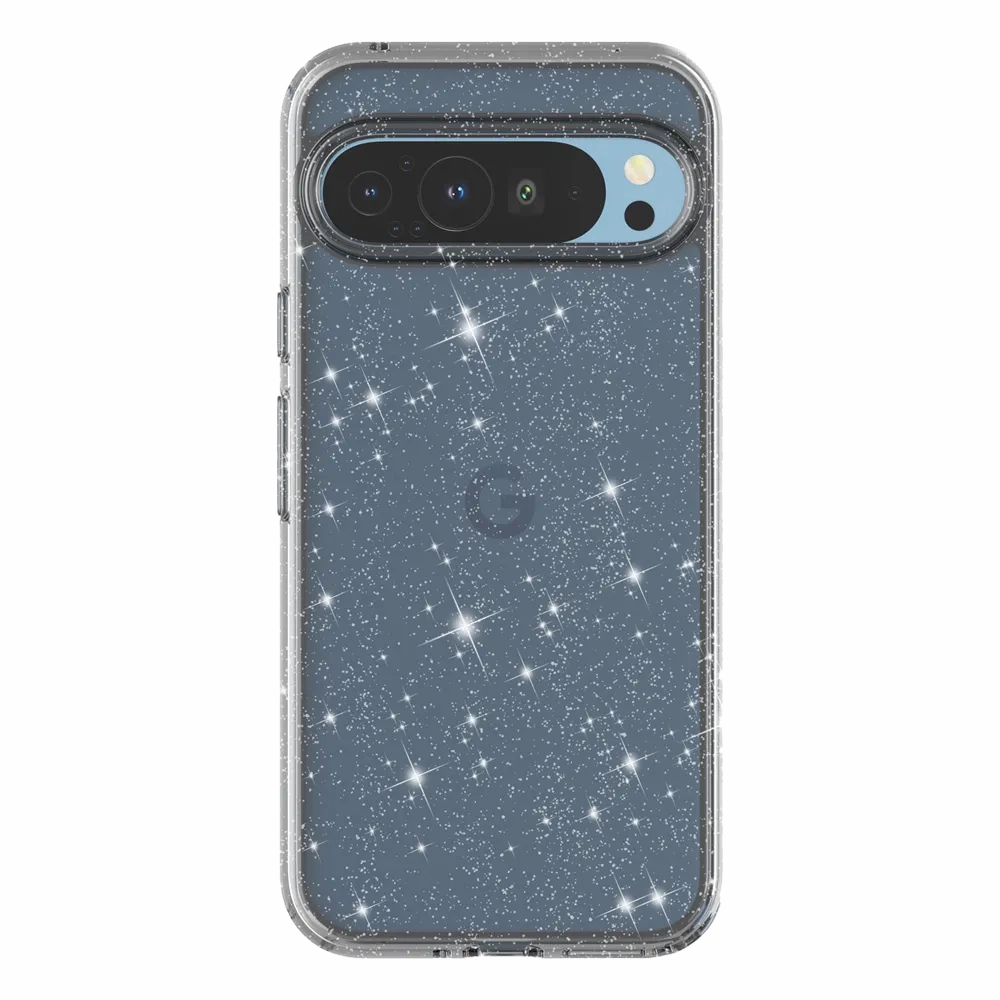 Lightweight Build Luxury Finish Clear Glitter Pixel 9 Pro XL Case
