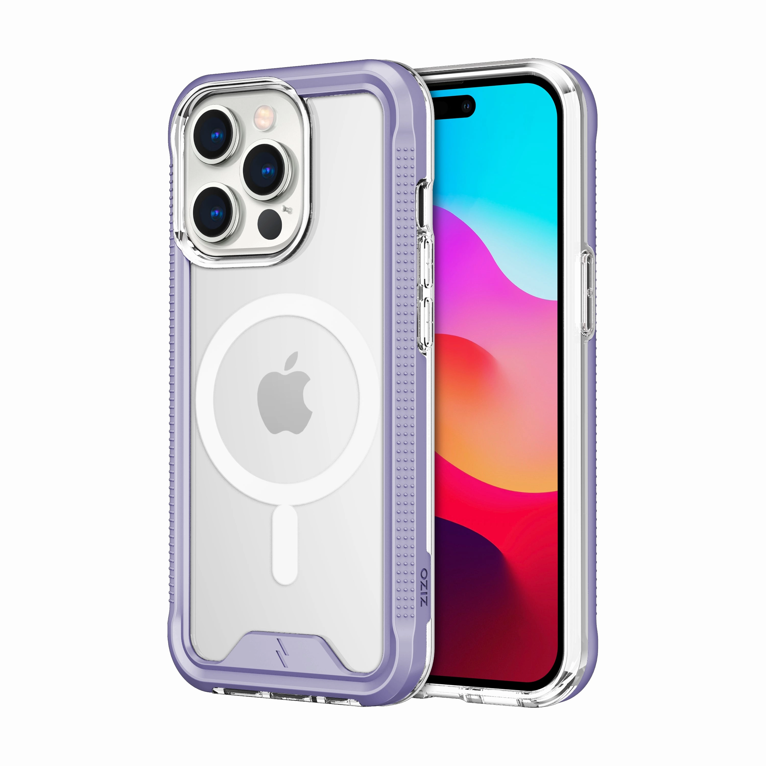 Sleek Guard ZIZO ION Series with Magsafe iPhone 15 Pro Case - Purple
