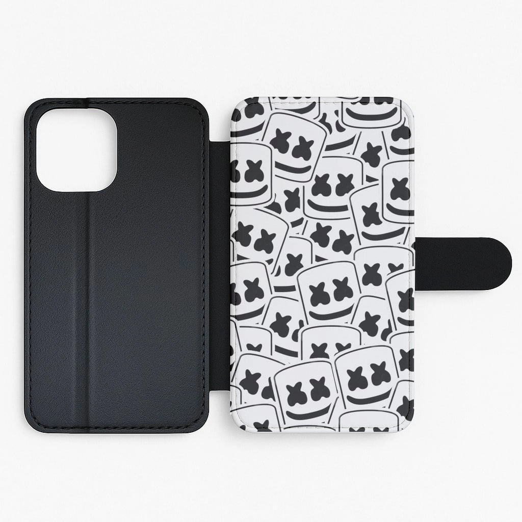 Collage - White Helmet DJ Flip / Wallet Phone Case Durable Detail