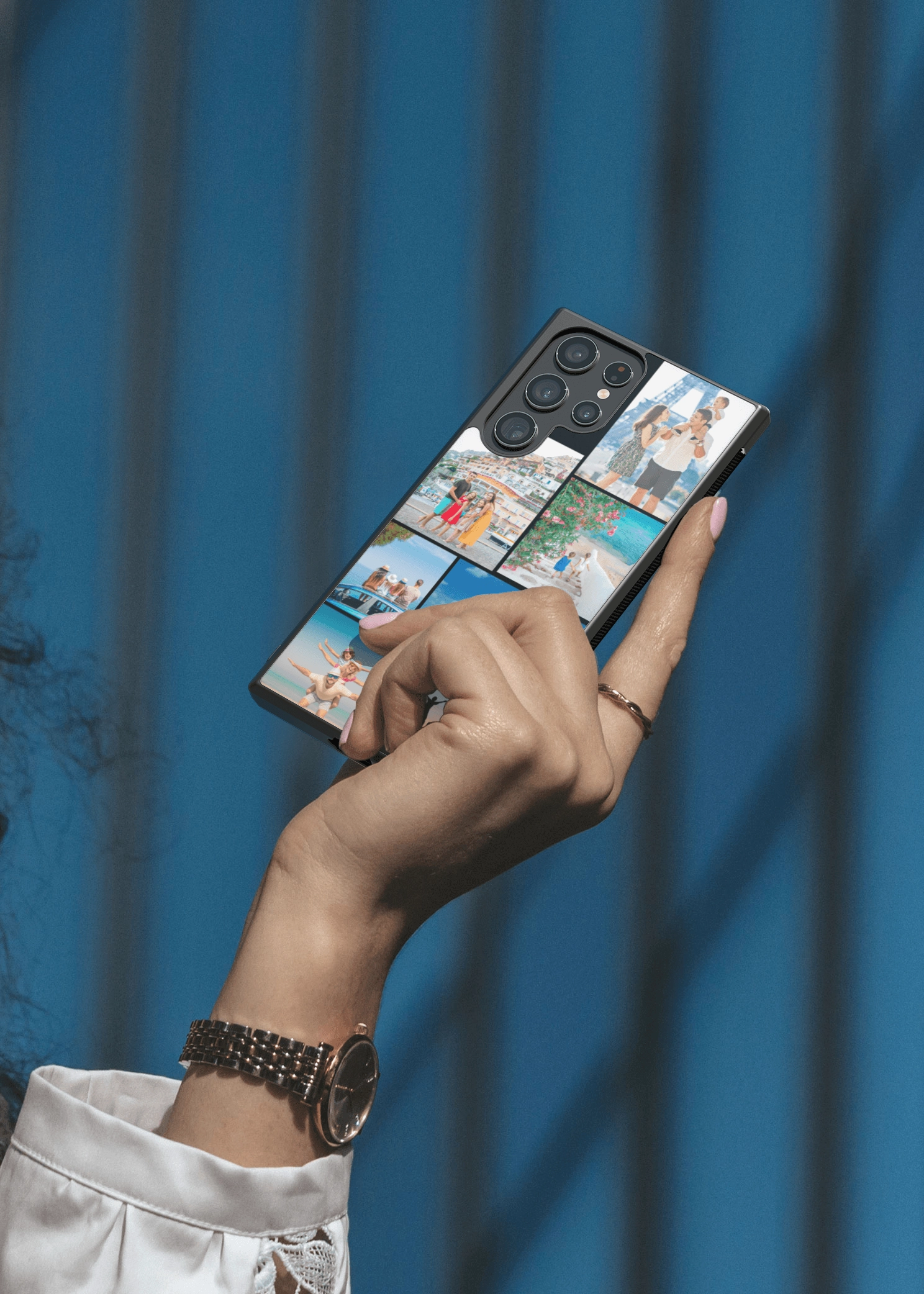 Anti Scratch Layer Collage Photo Case - Galaxy