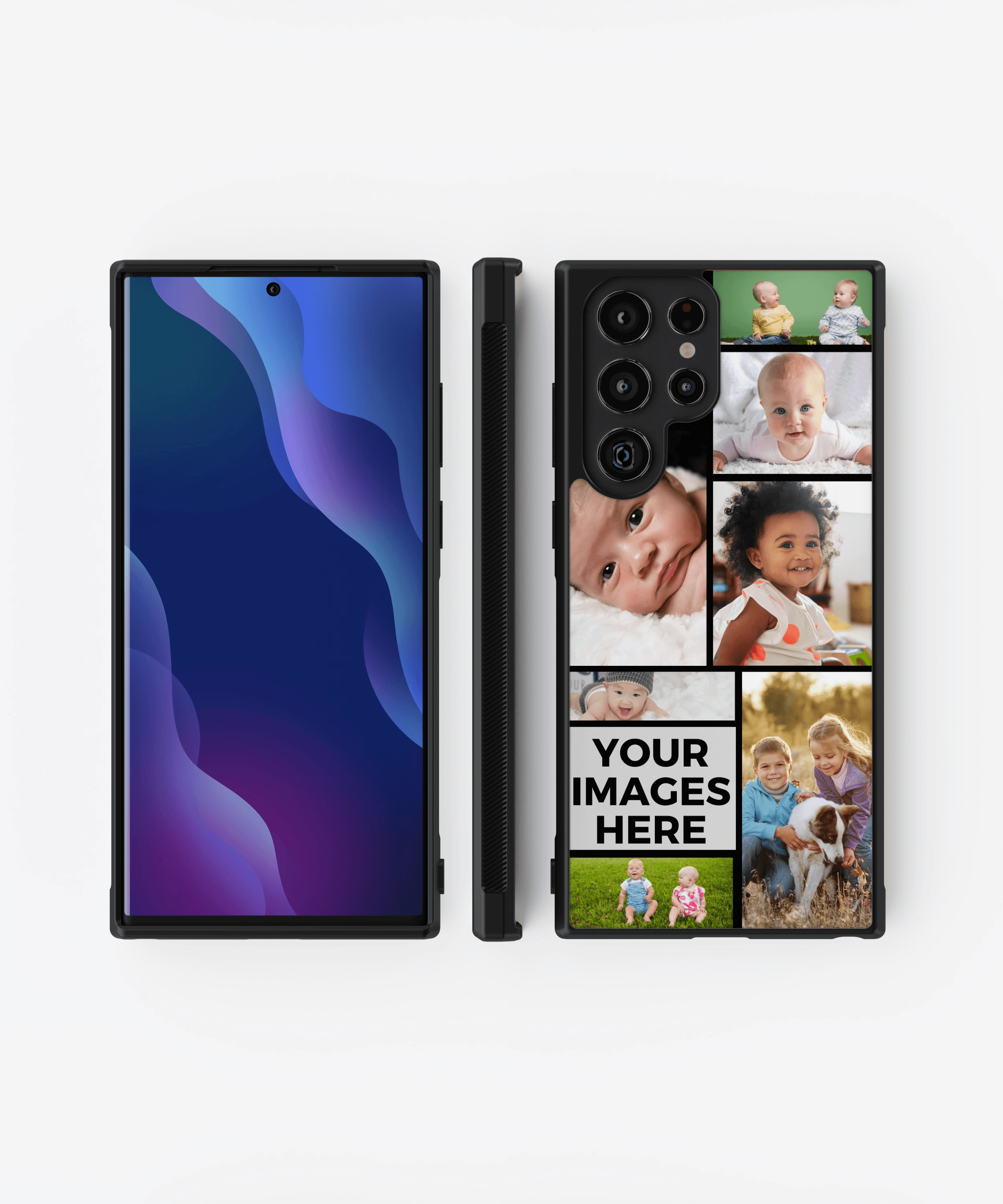 Luxury Coating Premium Surface Texture Collage Photo Case - Galaxy