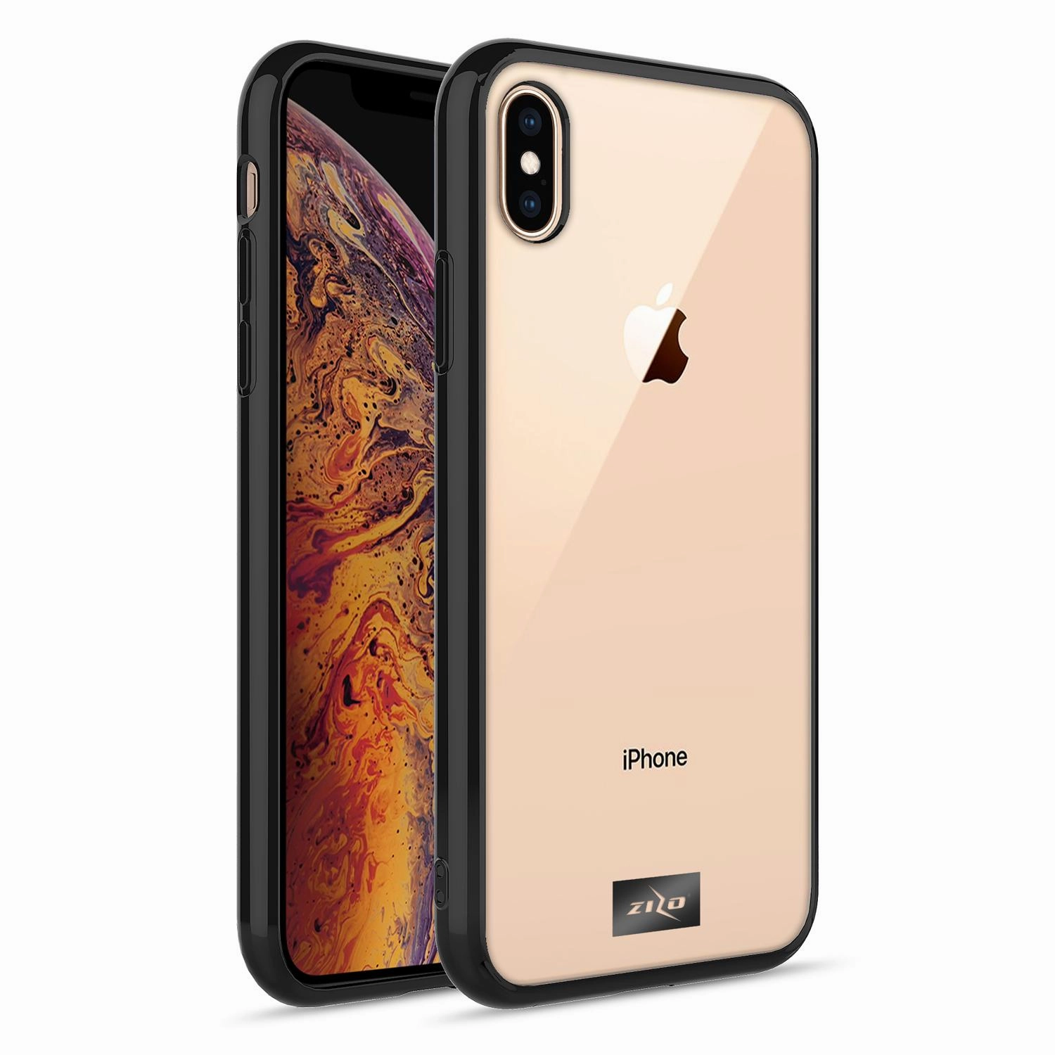 ZIZO REFINE Series iPhone XS Max Case - Black / Clear Subtle design Protective Design Layer
