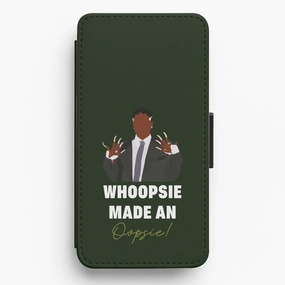 Modern Texture Whoopsie Made An Oopsie Flip / Wallet Phone Case