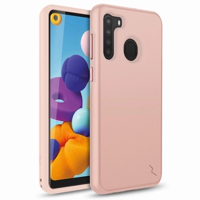 Hard Plastic ZIZO DIVISION Series Samsung Galaxy A21 Case - Rose Gold