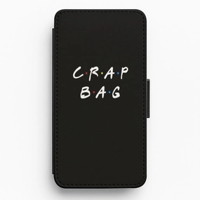 Protective Surface Crap Bag Flip Wallet Phone Case