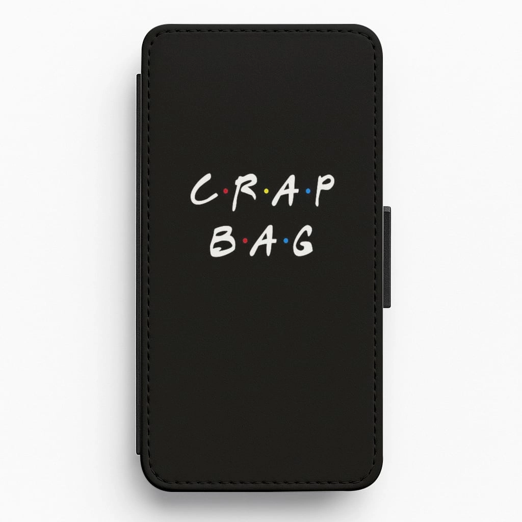 Protective Surface Crap Bag Flip Wallet Phone Case