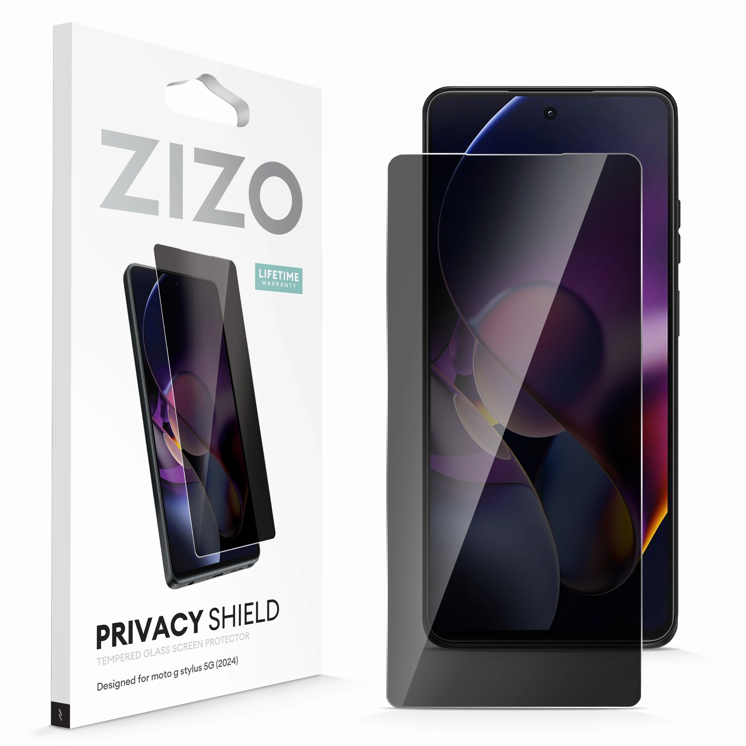 Premium Style ZIZO PRIVACY Tempered Glass Screen Protector for moto g stylus 5G (2024) - Privacy