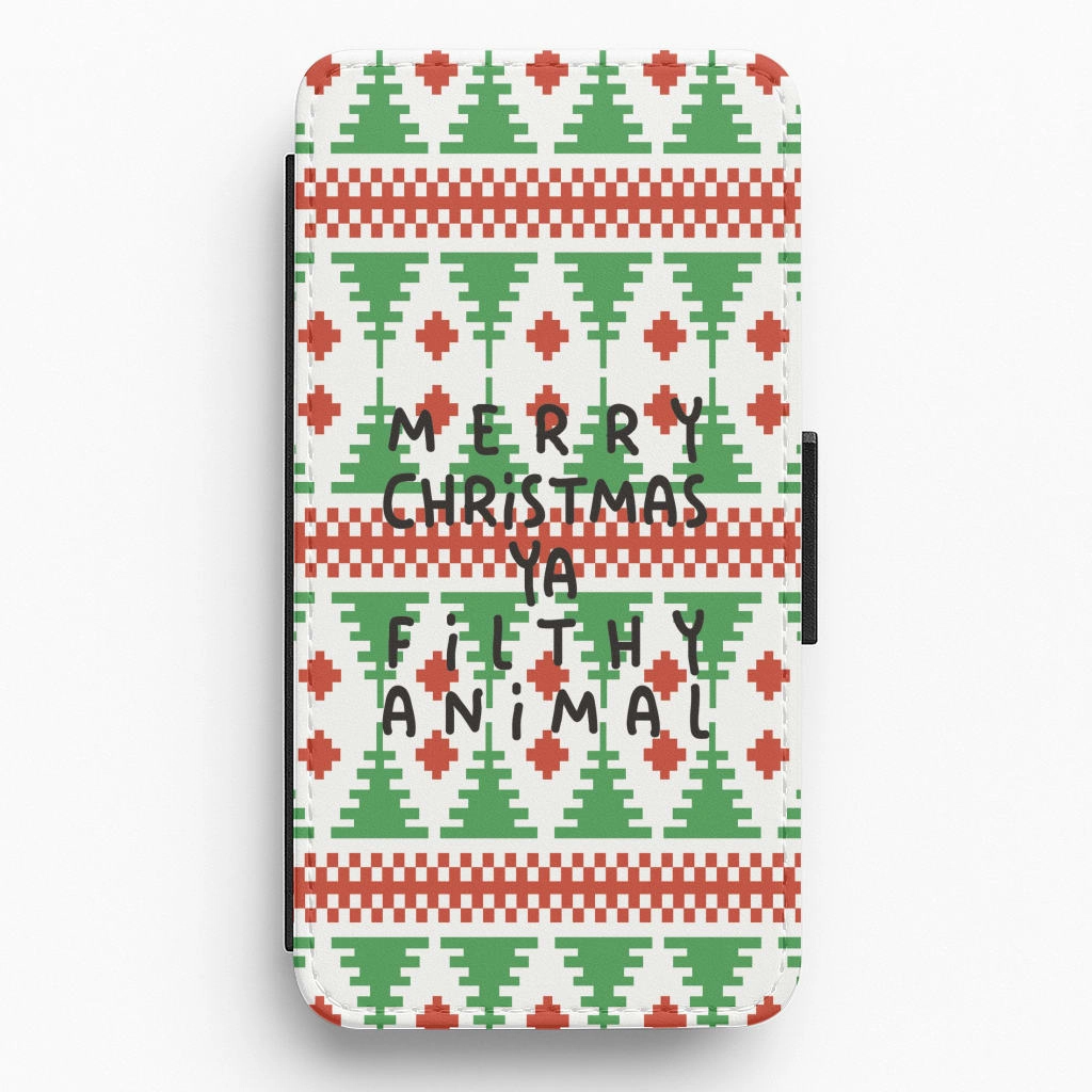 Colorful Pattern Sleek Edge Design Ya Filthy Animal Flip / Wallet Phone Case