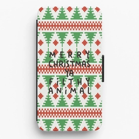 Colorful Pattern Sleek Edge Design Ya Filthy Animal Flip / Wallet Phone Case