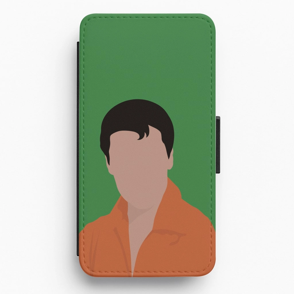 Faceless Elvis Flip / Wallet Phone Case Soft Frame Comfort Shield Texture