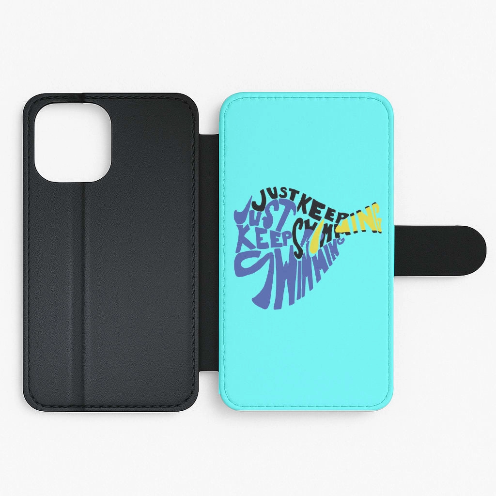 Just Keep Swimming - Finding Dory Fairytale Flip / Wallet Phone Case Rugged Protection