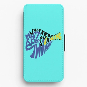 Just Keep Swimming - Finding Dory Fairytale Flip / Wallet Phone Case Durable structure