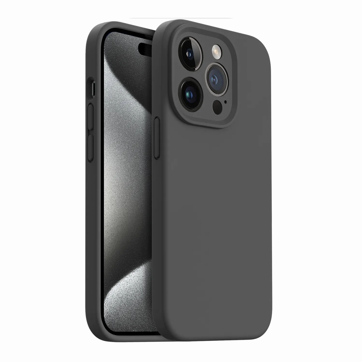 iPhone 14 Pro Max Silicone Case Luxury Grip Matte Texture Finish