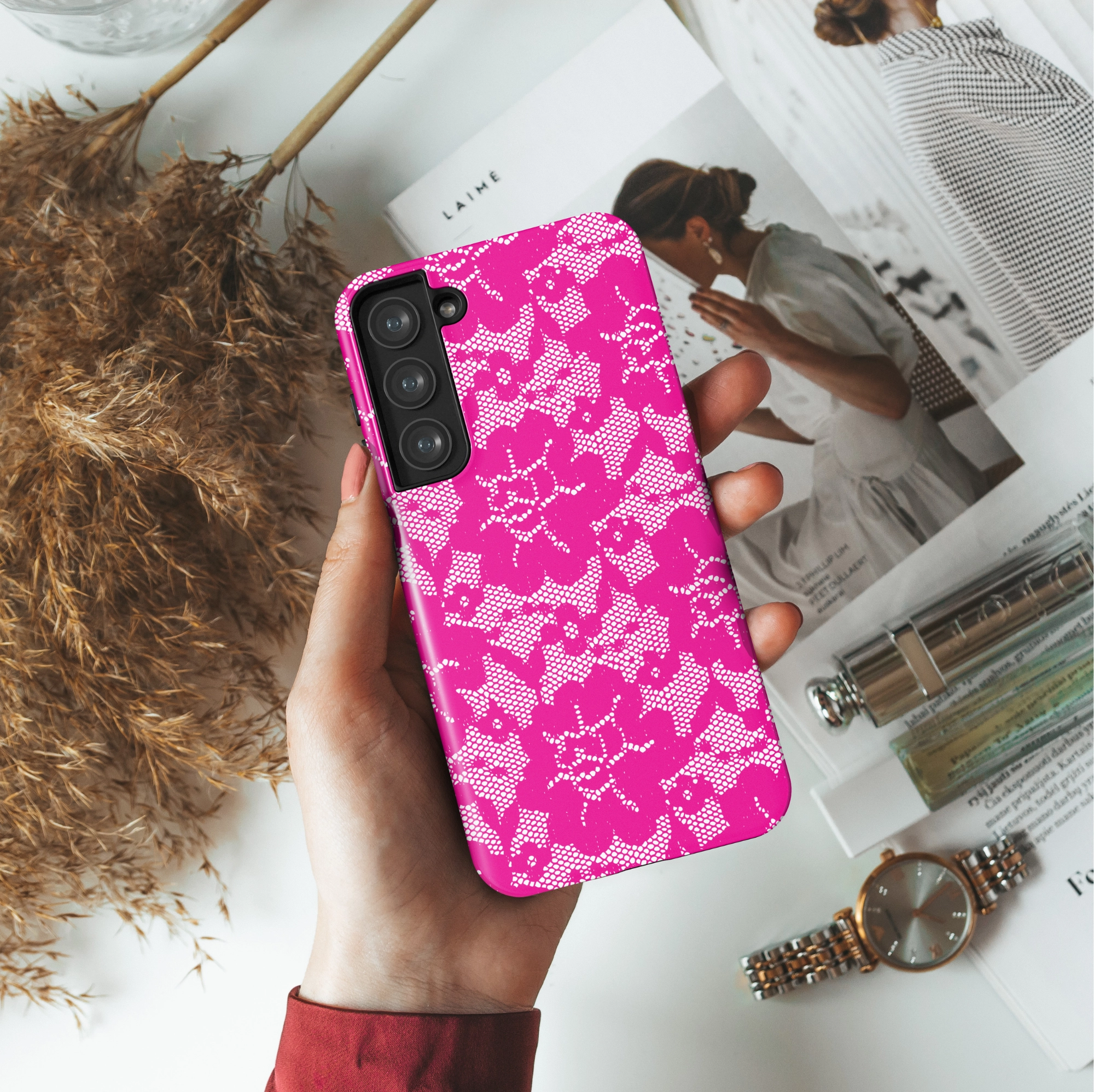 Lace Me Up Elegant Pattern Design Hybrid Material