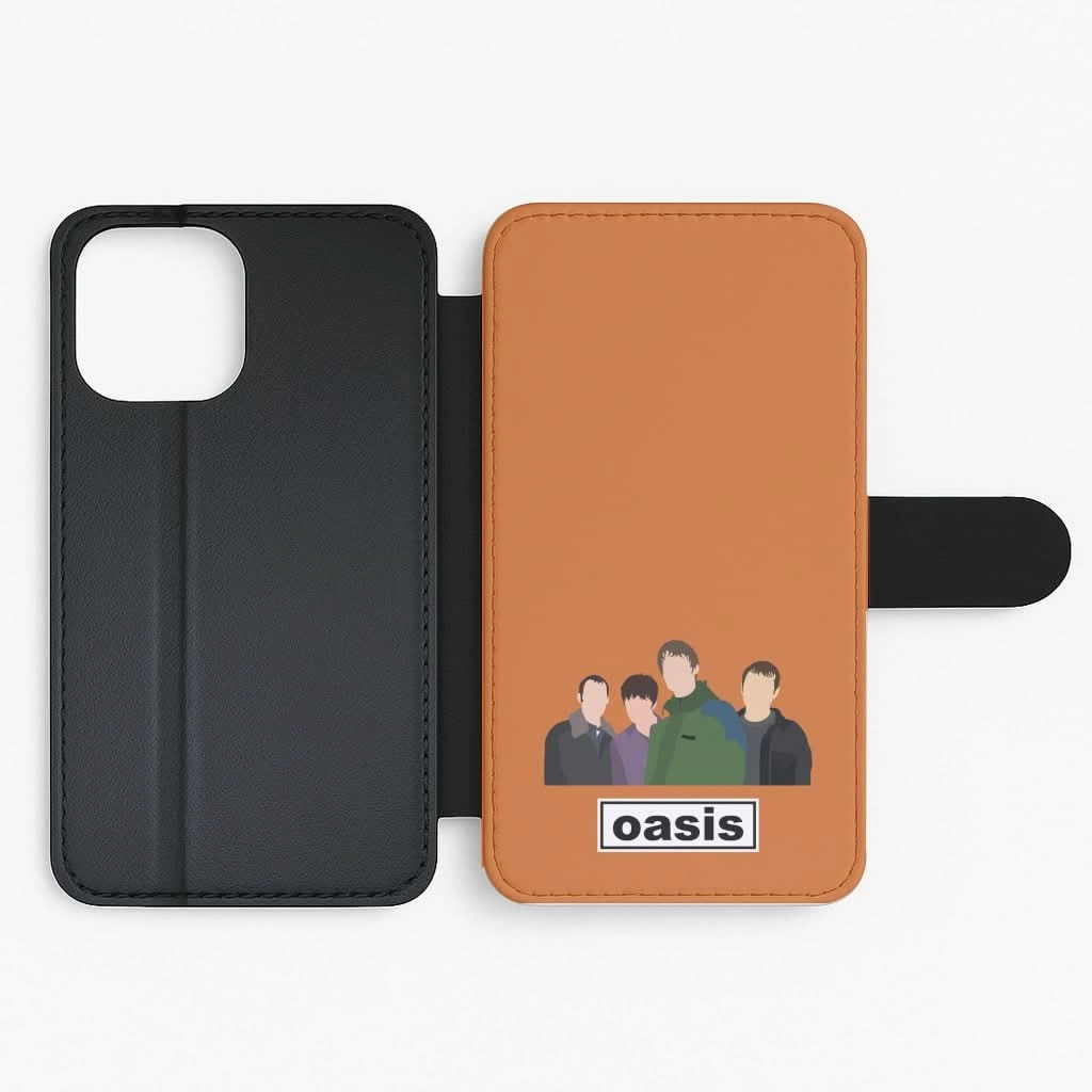 Rock Band Members Flip / Wallet Phone Case Matte Look Design